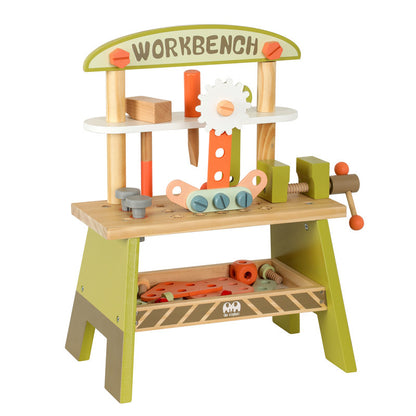 Kinder Werkbank Holz Schraubspielzeug Baukasten Werkzeugtisch