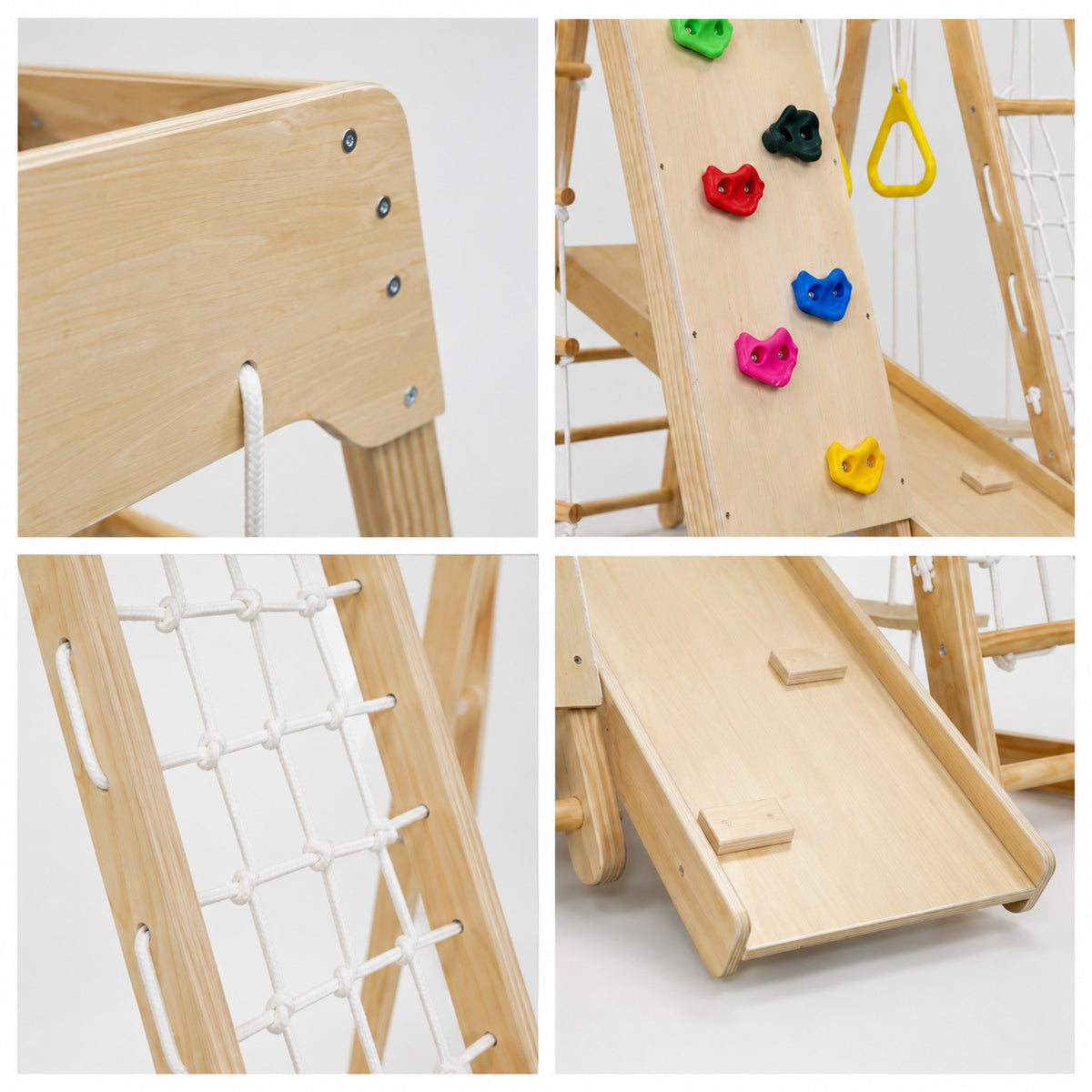 Sicherheits- und Verarbeitungsdetails des Montessori Klettergerüsts