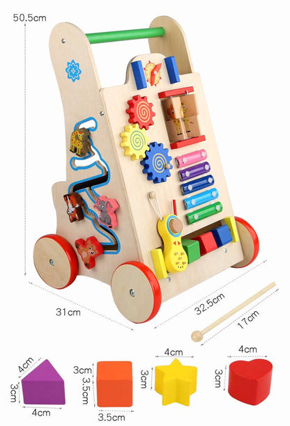 Größe und Maße des Montessori Lauflernwagens