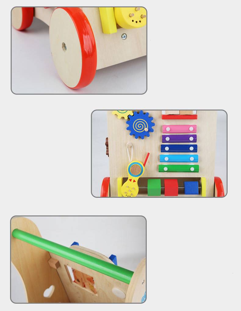 Montessori Lauflernwagen mit Xylophon Musikspiel