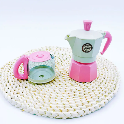 MontessoriLernwelt Mini Kaffeemaschine Spielzeug für Kinder, pädagogisches Küchenspielzeug