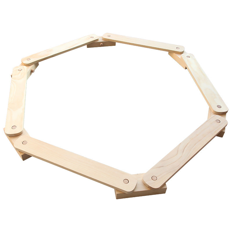 Montessori Balancierstrecke aus Holz für Kinder – modulares Balance Board Set
