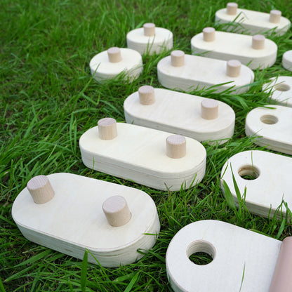 Montessori Balance Board Set für Kinder mit taktiler Laufstrecke und Gleichgewichtstraining