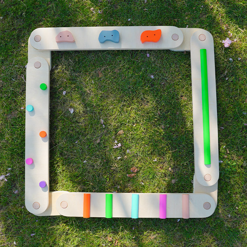 Montessori Balance Board Set für Kinder mit taktiler Laufstrecke und Gleichgewichtstraining