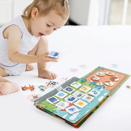 Montessori Buch Baby – Fühlbuch & Lernspielzeug (englische Wörter)