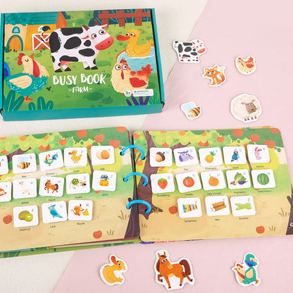 Montessori Buch Baby – Fühlbuch & Lernspielzeug (englische Wörter)