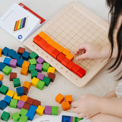 Montessori Zählwürfel 2100-teilig Lernspielzeug aus Holz