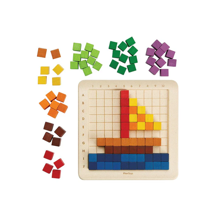 Montessori Zählwürfel 2100-teilig Lernspielzeug aus Holz