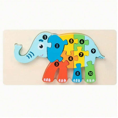 Puzzles Montessori en bois pour tout-petits
