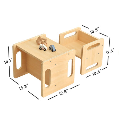 Maße und Größe vom Montessori Kindertisch