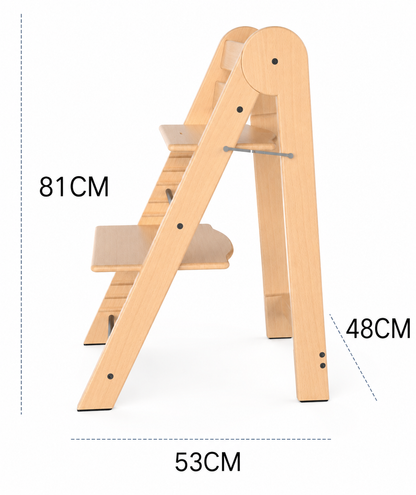 Montessori Lernturm 3-in-1 klappbar höhenverstellbar aus Holz für Kinder Küche Lernhilfe