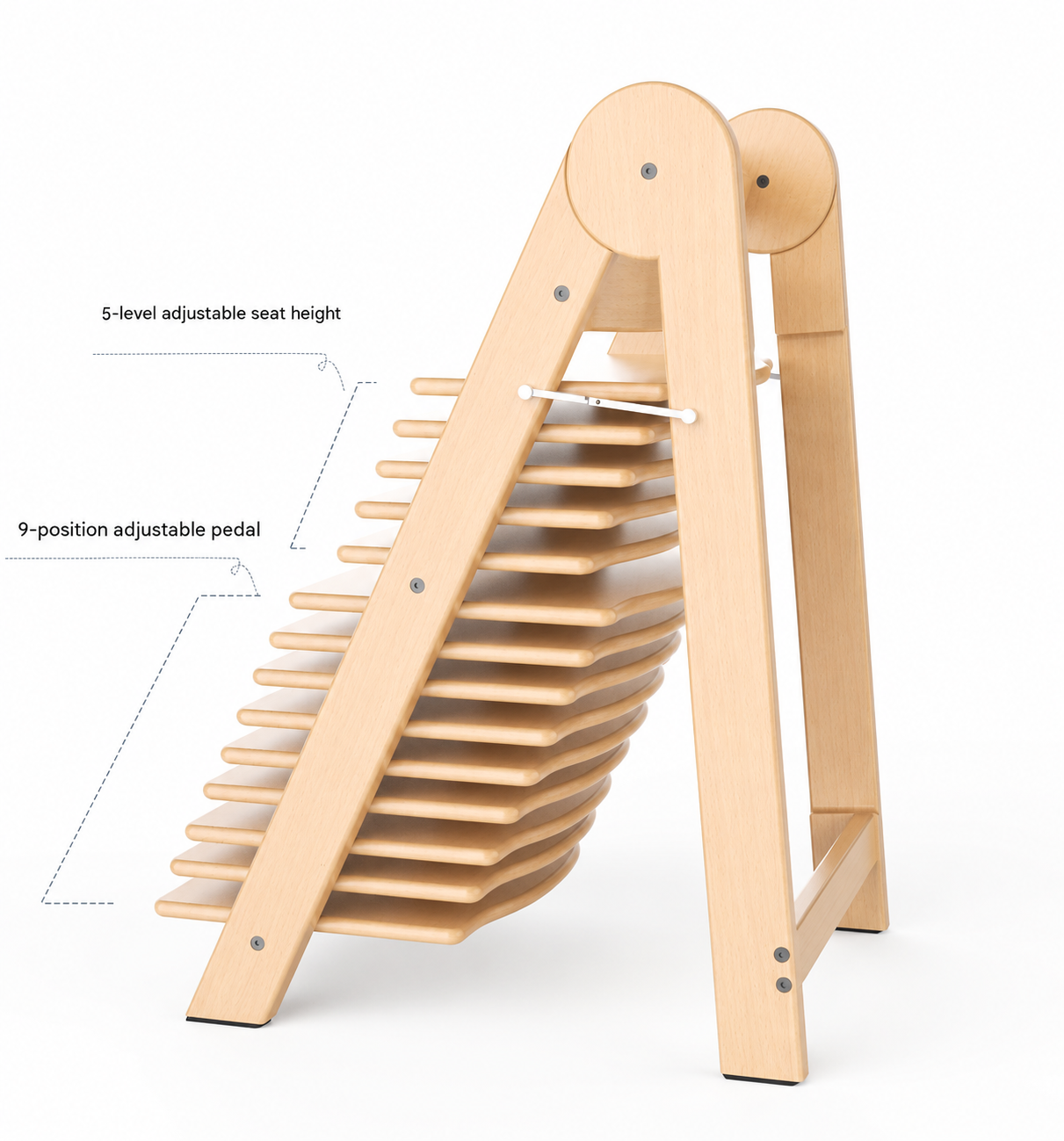 Montessori Lernturm 3-in-1 klappbar höhenverstellbar aus Holz für Kinder Küche Lernhilfe