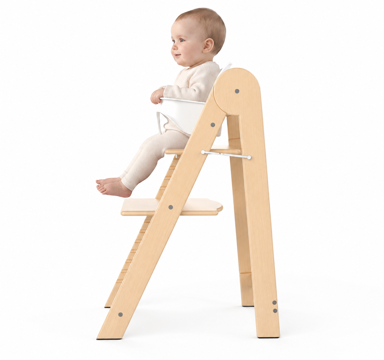 Montessori Lernturm 3-in-1 klappbar höhenverstellbar aus Holz für Kinder Küche Lernhilfe