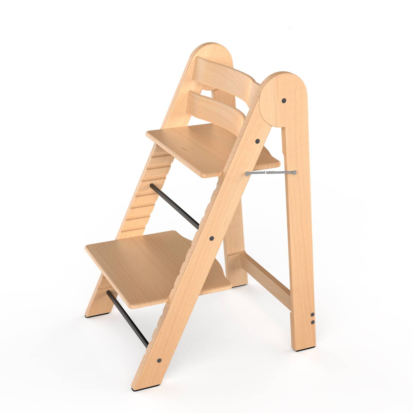 Montessori Lernturm 3-in-1 klappbar höhenverstellbar aus Holz für Kinder Küche Lernhilfe