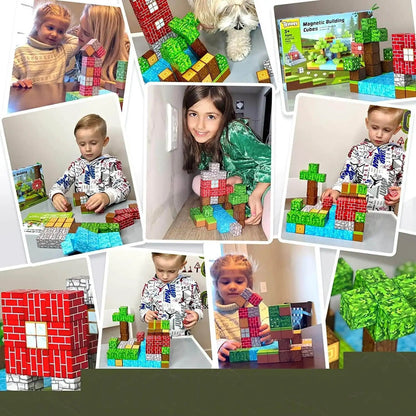 Montessori-magnetbyggeklodser – Kreativt byggesæt