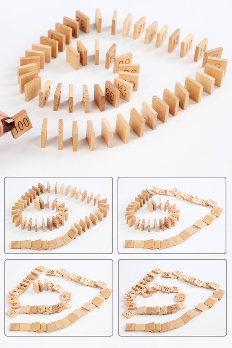 Montessori Zahlenbrett 1-100 Holz Lernspiel Kinder Zahlen lernen Mathematik Spielzeug