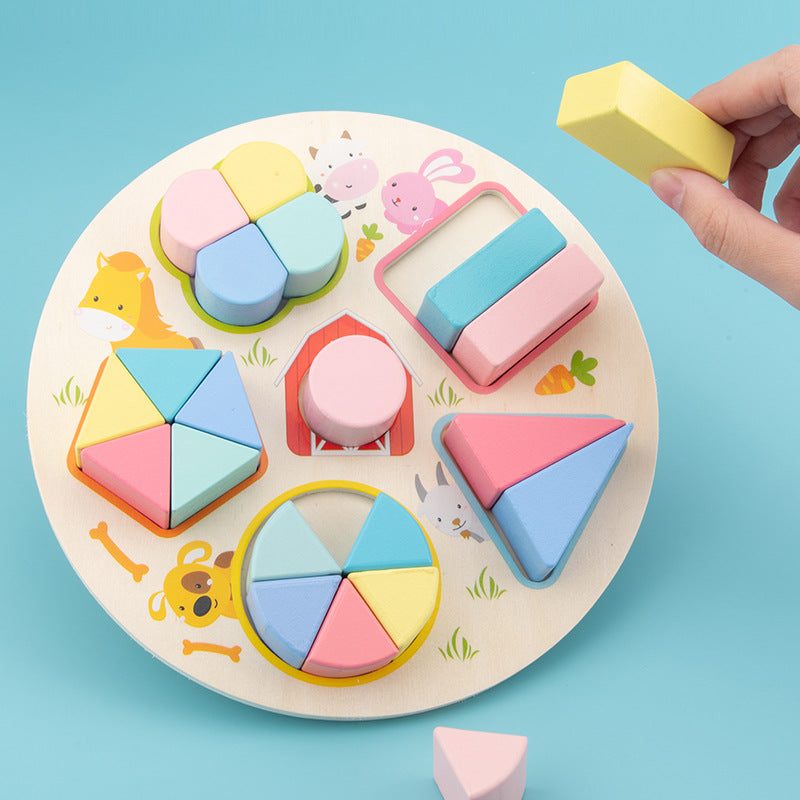 Montessori Formen Steckspiel Holz Kinder Lernspiel Farben Formen Motorik Spielzeug