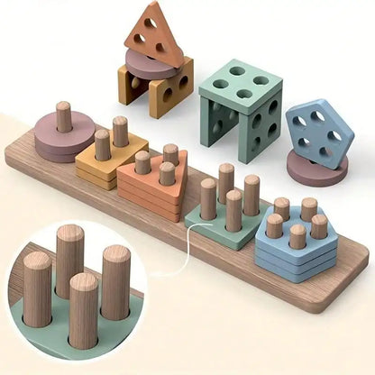 Montessori Formensortier-Spielzeug aus Holz