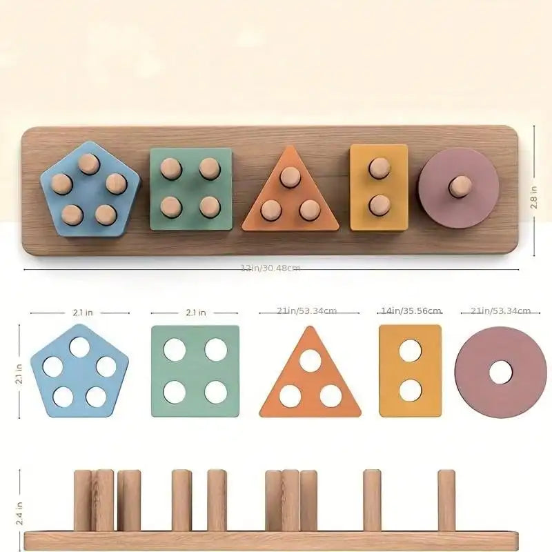 Montessori Formensortier-Spielzeug aus Holz