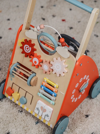 Montessori Lauflernwagen Holz Baby Motorikwagen Lernspielzeug