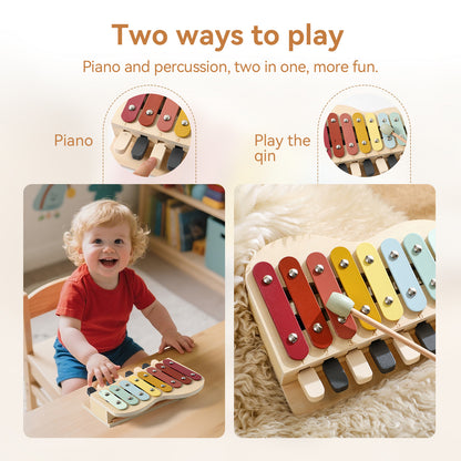 Holz Xylophon und Klavier f¨¹r Kinder ¨C Montessori Musikspielzeug ab 1 Jahr