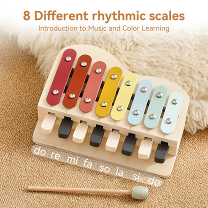 Holz Xylophon und Klavier f¨¹r Kinder ¨C Montessori Musikspielzeug ab 1 Jahr
