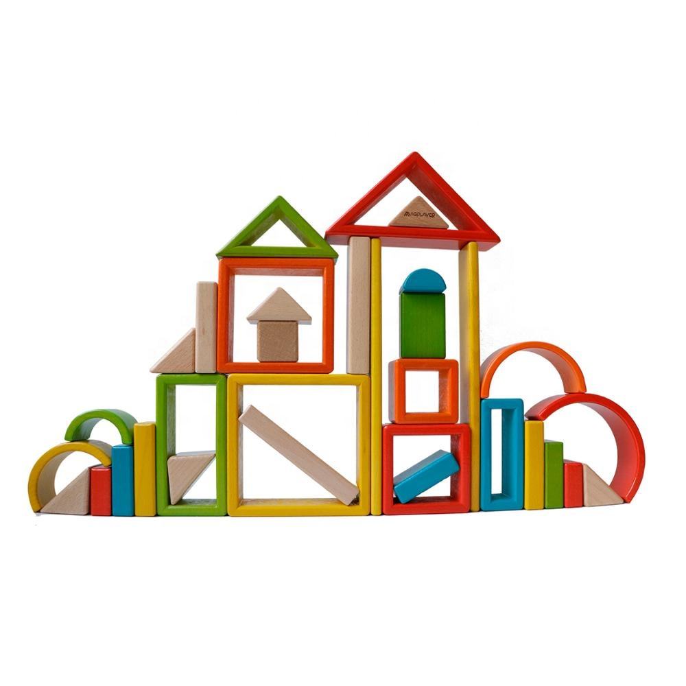 MontessoriLernwelt Kreatives Montessori Holzspielzeug Bausteine f¨¹r Kinder