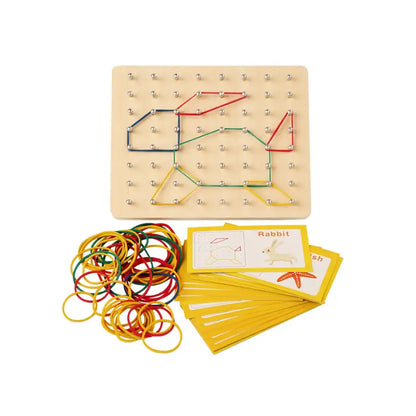 Montessori Kreatives Holz Geoboard