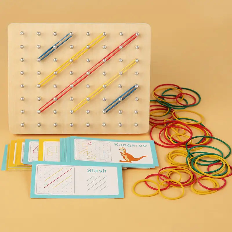 Montessori Kreatives Holz Geoboard
