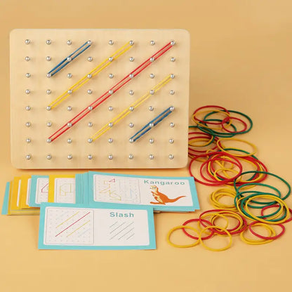 Montessori Kreatives Holz Geoboard
