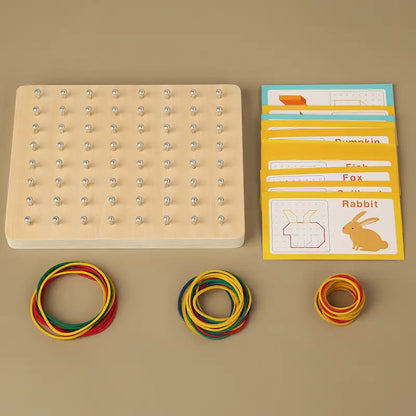 Montessori Kreatives Holz Geoboard