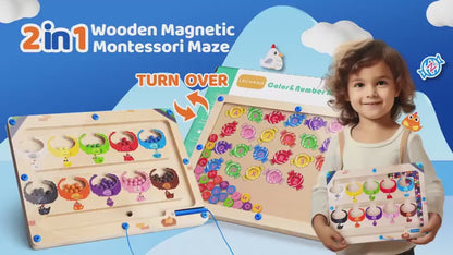 Labyrinthe magnétique Montessori 2 en 1