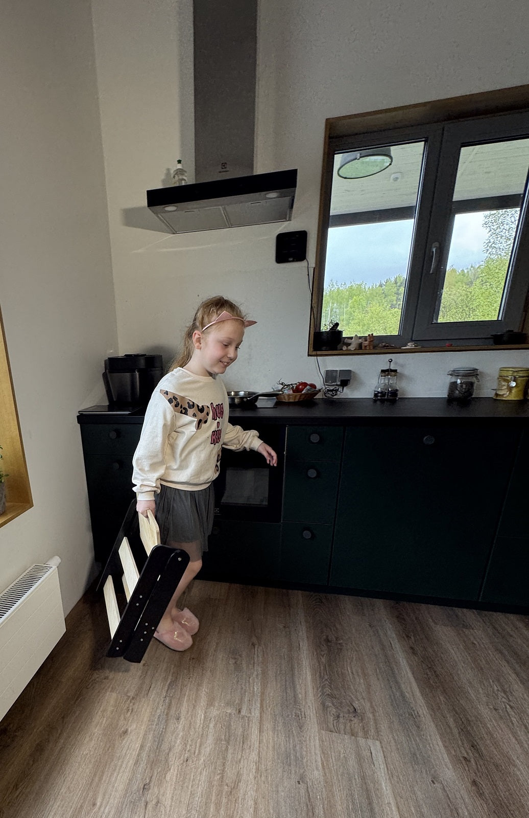 Klappbarer Tritthocker Kinder Holz Küche Badezimmer platzsparend