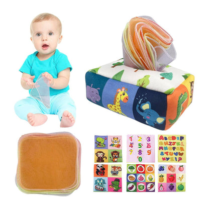 11-tlg. Baby Fühlbücher Set – Knister & Lernbuch (Weichstoff)