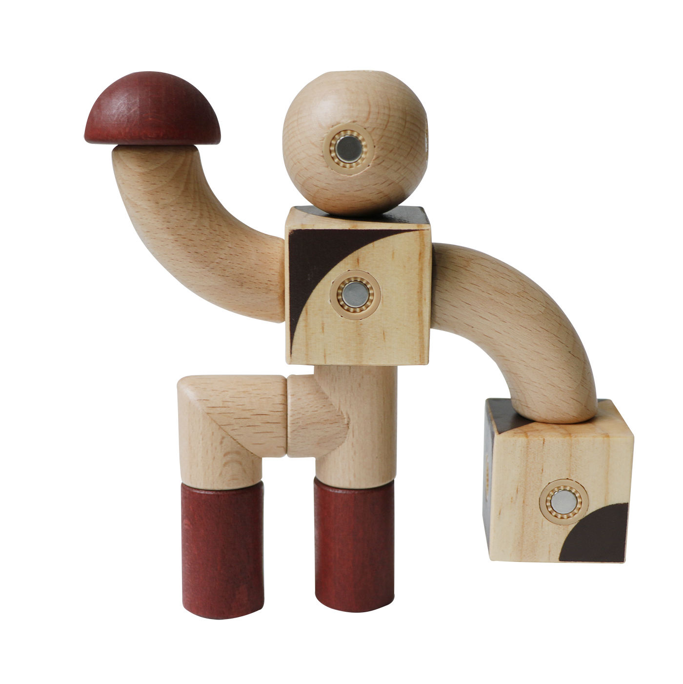 MontessoriLernwelt Magnet Holzbausteine Tierform