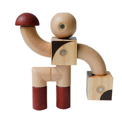 MontessoriLernwelt Magnet Holzbausteine Tierform