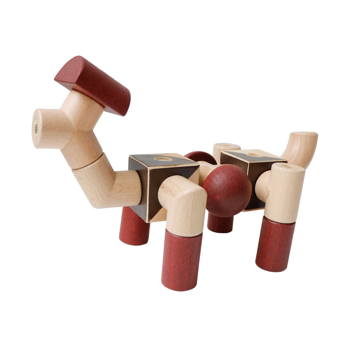 MontessoriLernwelt Magnetische Holzbausteine Krabbelnde Figur